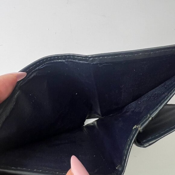 Burberry Vintage Blue and Red Plaid Kiss lock Wallet EUC! - Picture 8 of 9